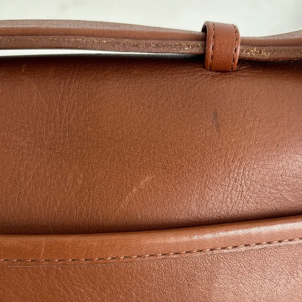 Coach Vintage Brown‎ Leather 9870 Court Crossbody Bag